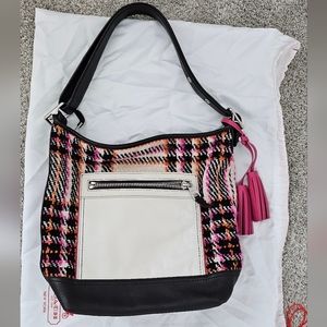 Plaid coach purse